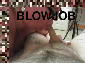 Homemade Blowjob From A Plump And All The Cock