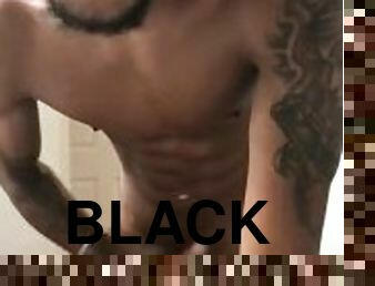 Hot Black Guy Jacks Off His Thick Cock & Pre Cums Like Fuck! ONLYFANS: BIGPIMPINDON