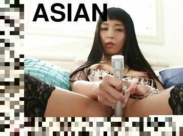 Gorgeous Asian Pornstar Masturbating Her Pussy