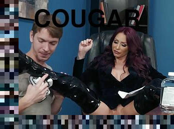 Monique Alexander And Markus Dupree In Shy Chap Worships Shiny Boots Of Breathtaking Cougar
