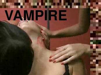 Vampires take turns biting woman's neck