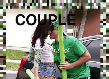 Cutie celebrates St Patricks Day by getting fucked hard