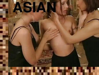 Incredible With An Asian Slut Eager For A Wet - Lesbian Orgy