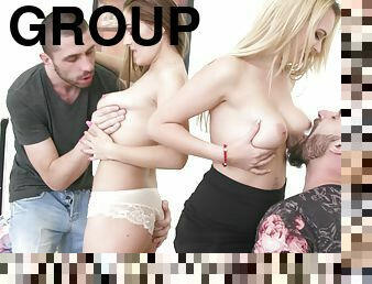 Anal Group Sex with Two Swinger Wives