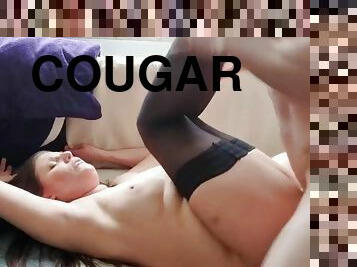 Voluptuous cougar jaw-dropping adult video