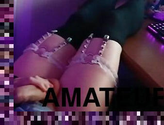 mastubasi, waria-shemale, amatir, cumshot-keluarnya-sperma, sudut-pandang, sperma, inggris, manis, seorang-diri, rok-mini