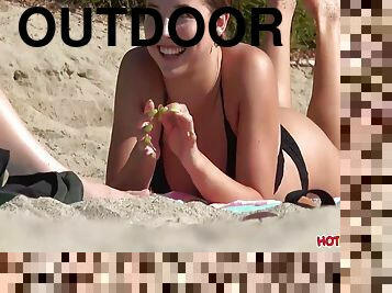 cul, en-plein-air, ados, cam, plage, voyeur