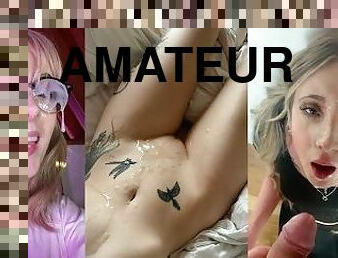 Amateur British cumslut compilation! HUGE facials - Jade Vow