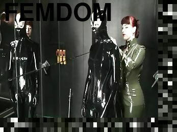 Latex Play - Lezdom