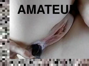 extrême, énorme, masturbation, amateur, anal, milf, jouet, gode, bout-a-bout, fétiche