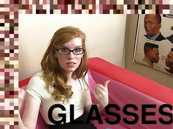 April Turner is a STUNNING SPECIMEN! Hot Redhead with Librarian Glasses!