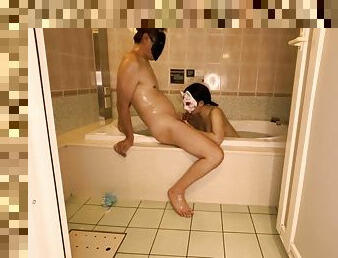 Bubble Bath Wash Body Blowjob Pee Sex Japanese Couple Sakura