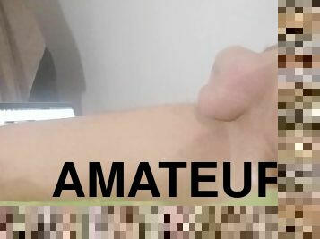Me , my new dildo , ma dick and a delicious cumshot