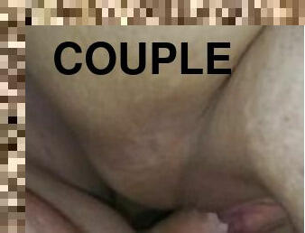 orgasme, amateur, milf, maison, couple, belle-femme-ronde, point-de-vue, ejaculation, britannique