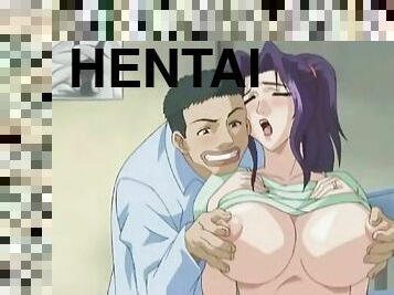 Hentai whore takes his hard cock and hot piss