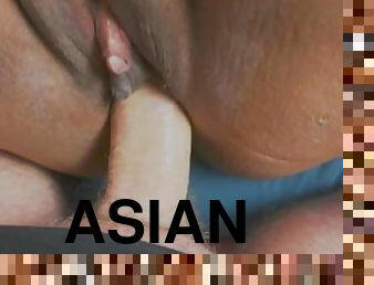 ASIAN MILF, all holes, one 8-INCH cock, missionary, ANAL, DEEPTHROAT