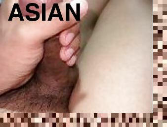 asiatique, énorme, amateur, ejaculation-sur-le-corps, énorme-bite, gay, branlette, collège, solo, minet