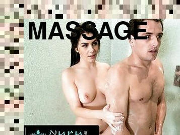 NURUMASSAGE Beauty Goddess Valentina Nappi Wants Him To Cum On Her Tits