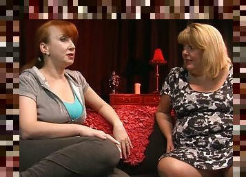 Blond BBW Curvy Sarah Gets Toyed and Fisted by Redhead MILF Red Xxx