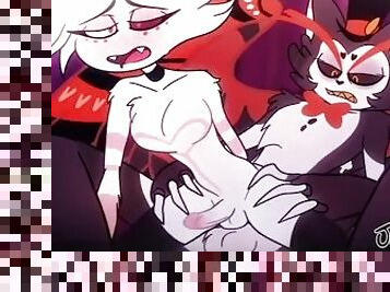 Hazbin Hotel Gay Animation Angel Dust x Husk