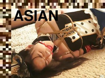 asiatique, bdsm, mignonne, fétiche, bondage, brunette