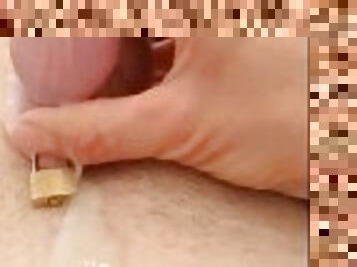 masturbation, transsexuelle, giclée, amateur, ejaculation-sur-le-corps, lait, femme-dominatrice