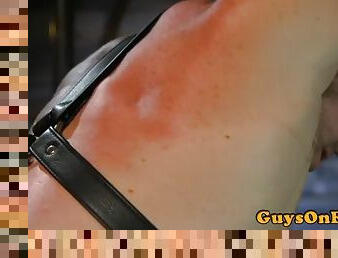 Edging loving stud gets flogged