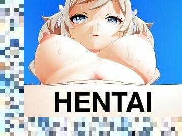 krempita, plaža, hentai, 3d