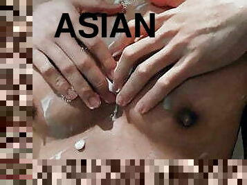 азиатки, зърна, хомосексуалисти, ръчна-работа, масаж, двойки, изпразване, мускулест