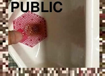 Pissing in Public Urinal
