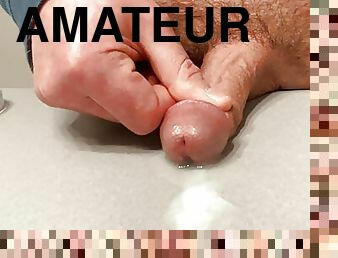 masturbation, amateur, ejaculation-sur-le-corps, gay, ejaculation