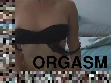 onani, orgasme, fisse-pussy, amatør, hjemmelavet, par, fingering, naturlig, smuk, barberet