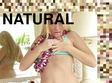 Sizzling Alison Angel poses in a bikini in solo video