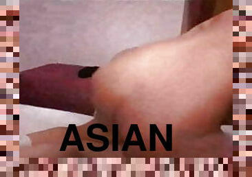 asiatique, maigre, amateur, babes, énorme-bite, maison, pute, minuscule