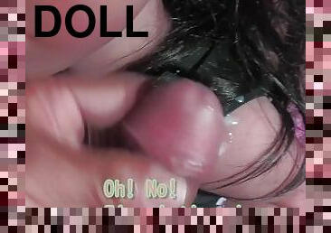 Massive ejaculation on my cute love doll