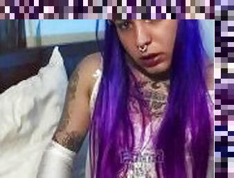 Tattooed trans girl fucks hot - Full video at OF/EMMAINK13