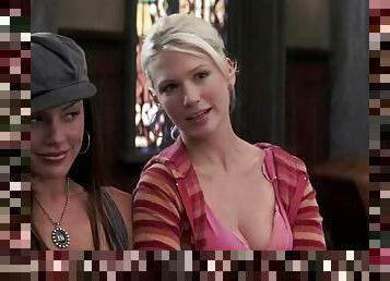 January Jones and Krista Allen Play a Horny Lesbian Couple in a Movie