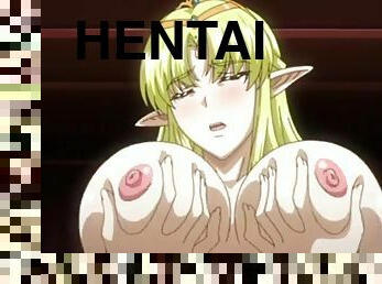 well-rounded-bosomed elf anime hentai