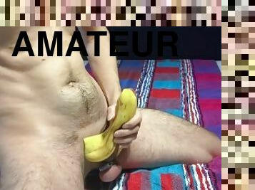 énorme, masturbation, monstre, amateur, ejaculation-sur-le-corps, énorme-bite, branlette, secousses, ejaculation, banane