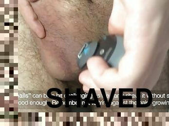 How to Properly Shave Balls and Cock (Male Genital Hair) using an Hair Trimmer - Light Shaving