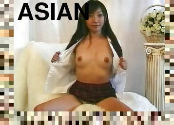 Asian models spread their legs and show off their hairy pussies