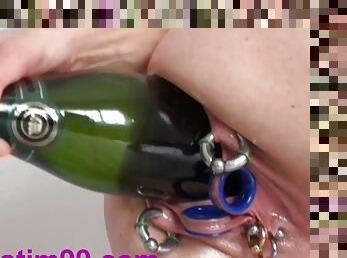 Giant Dildos Bottles Pussy Insertions Vegetables Eggplant