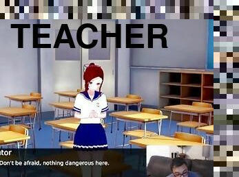 učitelj, amaterski, smešni, animacija, hentai