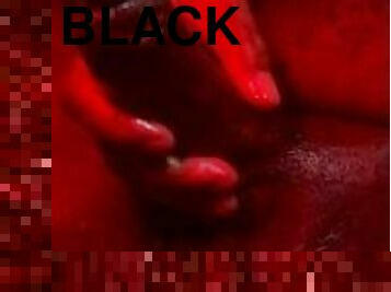 Black Shiny Thick Cock - Daddy Dame