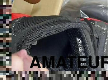 Sneakers with cum