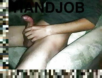 Banana cock Handjob