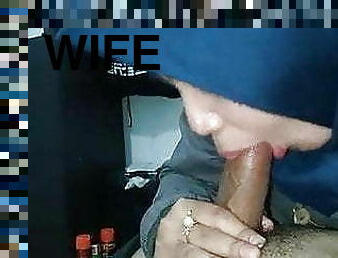 hijab wife blowjob