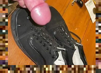 Slow Motion Cum on Vans Sneakers!