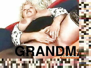 grand-mère, milf, maman, blonde, vagin