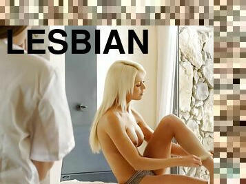 מבוגר, לסבית-lesbian, כוכבת-פורנו, עיסוי, בלונדיני